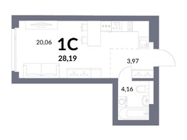 Продается Студия ЖК Горская Лагуна, корпус 2, 28.19  м², 6900000 рублей