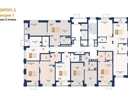 Продается 1-комнатная квартира ЖК Легендарный-Северный, дом 2, 56.94  м², 7492000 рублей