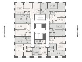 Продается 2-комнатная квартира ЖК Ньютон, корпус 1, 47.74  м², 7190000 рублей