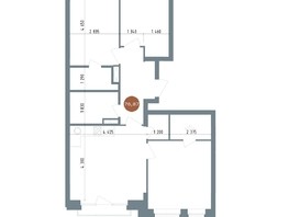 Продается 4-комнатная квартира ЖК 19/56 Кварталы Телецентра, сек 6, 76.87  м², 12000000 рублей