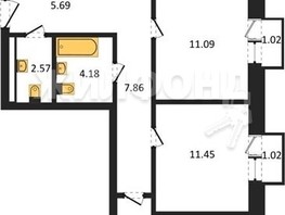 Продается 3-комнатная квартира ЖК Расцветай на Красном, дом 10, 83.39  м², 14950000 рублей