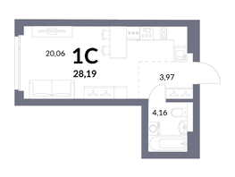 Продается Студия ЖК Горская Лагуна, корпус 2, 28.19  м², 7100000 рублей