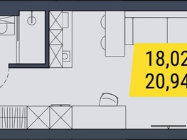 Продается Студия АК Land Lord (Ленд Лорд), 20.94  м², 4606800 рублей