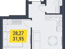 Продается 1-комнатная квартира АК Land Lord (Ленд Лорд), 31.95  м², 7029000 рублей