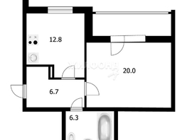 Продается 1-комнатная квартира 2-й (4 мкр.) кв-л, 45.8  м², 5100000 рублей