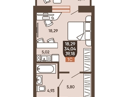 Продается Студия ЖК Ермак, 39.18  м², 4820000 рублей