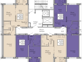 Продается 2-комнатная квартира ЖК Квартет, 60  м², 5400000 рублей