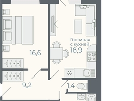 Продается 2-комнатная квартира ЖК Околица, дом 5, 55  м², 6690000 рублей