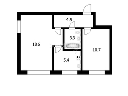 Продается 2-комнатная квартира Фурманова ул, 42.5  м², 1300000 рублей