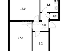 Продается 3-комнатная квартира Плахотного ул, 56.3  м², 5570000 рублей