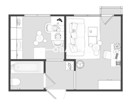 Продается 1-комнатная квартира Дачная ул, 20.9  м², 3650000 рублей