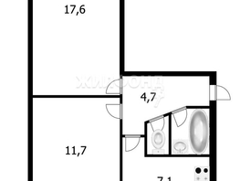 Продается 2-комнатная квартира Звездная ул, 44.1  м², 3786000 рублей