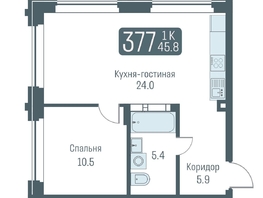 Продается 2-комнатная квартира ЖК Кварталы Немировича, 45.8  м², 8550000 рублей