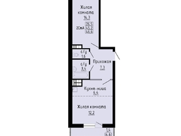 Продается 2-комнатная квартира ЖК Матрешкин двор, дом 2, 46.6  м², 5600000 рублей