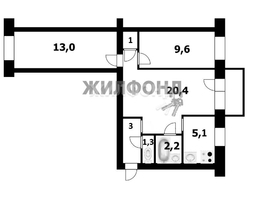 Продается 3-комнатная квартира Мичурина ул, 55.6  м², 6670000 рублей