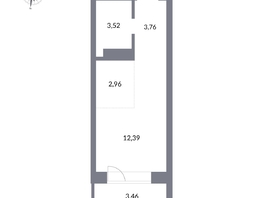 Продается Студия ЖК Державина, 50, 22.63  м², 6700000 рублей