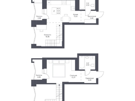 Продается 2-комнатная квартира ЖК Актив, 57.95  м², 10000000 рублей