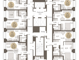 Продается Студия ЖК Urban-peaks (Городские вершины), 23.86  м², 3885100 рублей