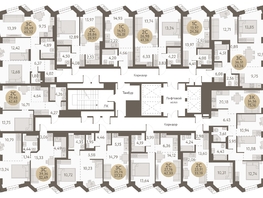 Продается 3-комнатная квартира ЖК Urban-peaks (Городские вершины), 75.16  м², 10085700 рублей