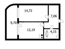 Продается 1-комнатная квартира ЖК Ельцовский, 1-2 б/с, 37.5  м², 5700000 рублей