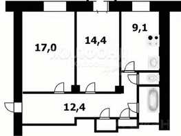 Продается 2-комнатная квартира Богдана Хмельницкого ул, 58  м², 6000000 рублей