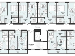 Продается 1-комнатная квартира ЖК Одоевский, дом 4, 40.51  м², 4326100 рублей