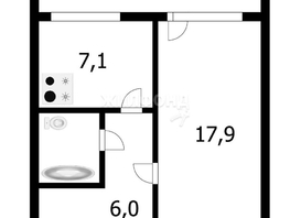 Продается 1-комнатная квартира Петухова ул, 34.5  м², 3800000 рублей