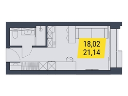 Продается Студия АК Land Lord (Ленд Лорд), 21  м², 5250000 рублей