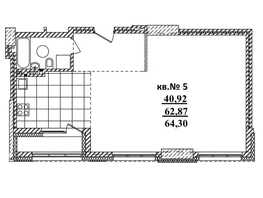 Продается 2-комнатная квартира ЖК  Римский квартал, 2 очередь, 64.3  м², 11127375 рублей