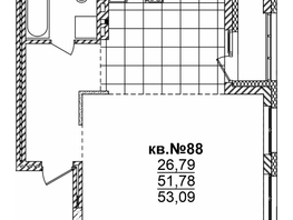 Продается Студия ЖК  Римский квартал, 2 очередь, 53.09  м², 9700475 рублей