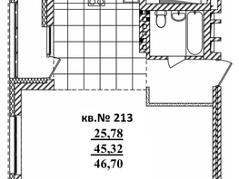 Продается Студия ЖК  Римский квартал, 2 очередь, 46.7  м², 9758721 рублей