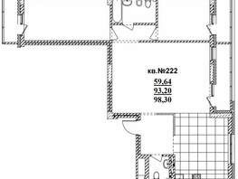 Продается 3-комнатная квартира ЖК  Римский квартал, 2 очередь, 98.67  м², 19416240 рублей