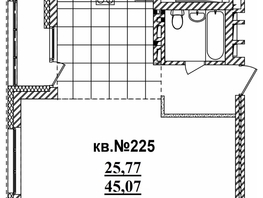 Продается Студия ЖК  Римский квартал, 2 очередь, 46.88  м², 10281894 рублей