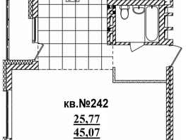 Продается Студия ЖК  Римский квартал, 2 очередь, 46.88  м², 11009387 рублей