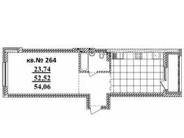 Продается 2-комнатная квартира ЖК  Римский квартал, 2 очередь, 54.06  м², 9592200 рублей