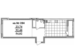 Продается 2-комнатная квартира ЖК  Римский квартал, 2 очередь, 54.02  м², 10064250 рублей