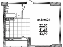 Продается Студия ЖК  Римский квартал, 2 очередь, 42.99  м², 8574122 рублей