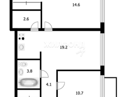 Продается 3-комнатная квартира ЖК Пшеница, дом 1, 62.5  м², 8220000 рублей