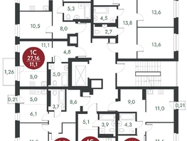 Продается 2-комнатная квартира ЖК Скандинавские кварталы, дом 1, 49.81  м², 6686400 рублей