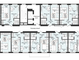 Продается 3-комнатная квартира ЖК Одоевский, дом 1, 56.6  м², 5962500 рублей