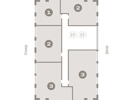 Продается 2-комнатная квартира ЖК Европейский берег, дом 44, 90.1  м², 17090000 рублей