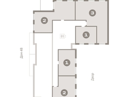 Продается 2-комнатная квартира ЖК Европейский берег, дом 49, 59.03  м², 12320000 рублей