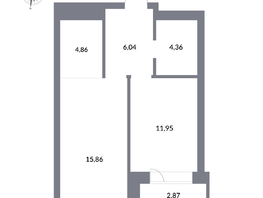 Продается 2-комнатная квартира ЖК Державина, 50, 46  м², 10500000 рублей