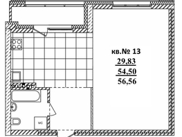 Продается Студия ЖК  Римский квартал, 2 очередь, 58.63  м², 10994940 рублей