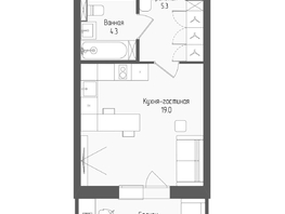 Продается Студия ЖК Тетрис, корпус 2, 30.2  м&sup2;, 6175500 рублей