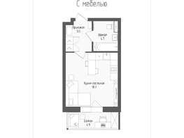 Продается Студия ЖК Тетрис, корпус 2, 29.5  м&sup2;, 5838700 рублей