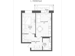 Продается 2-комнатная квартира ЖК Тетрис, корпус 2, 50.7  м², 8377950 рублей