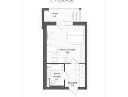 Продается Студия ЖК Тетрис, корпус 2, 27.7 м², 5751150 рублей