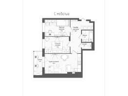 Продается 3-комнатная квартира ЖК Тетрис, корпус 2, 63.9  м&sup2;, 11460400 рублей