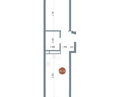 Продается 2-комнатная квартира ЖК 19/56 Кварталы Телецентра, сек 6, 38.46  м², 7980000 рублей